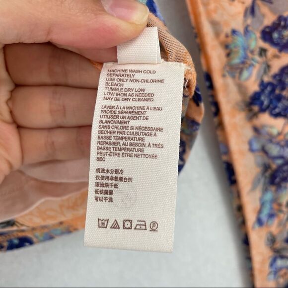 -Free People Mock Neck Blouse NWT XS - Picture 9 of 11